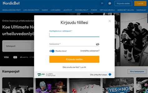 nordicbet kirjaudu.